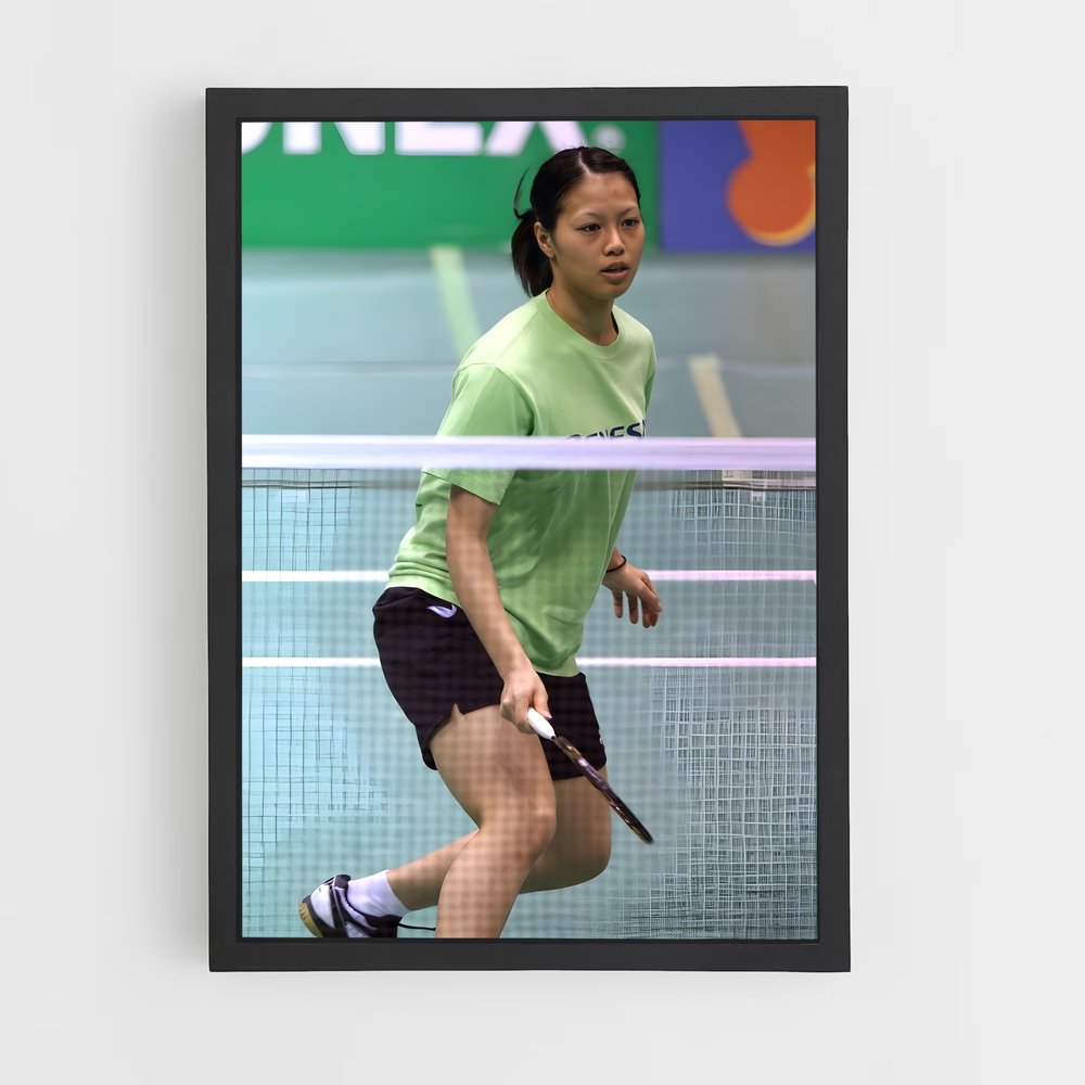 Poster Yuki fukushima dehors – affiche Badminton (vue 2)